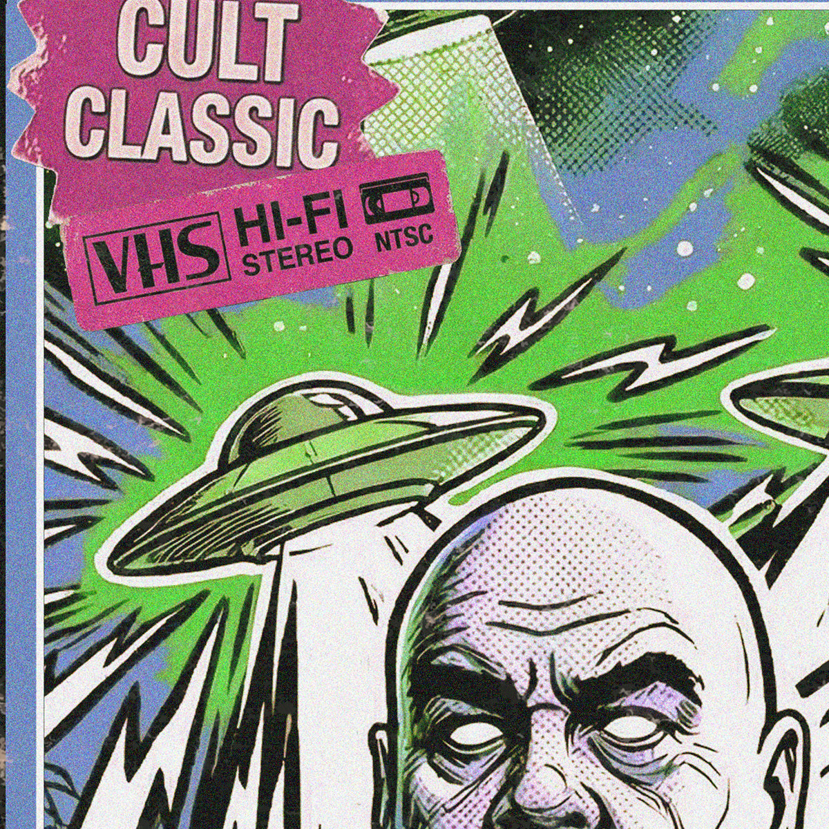 PLAN 9 FROM OUTER SPACE (1959) - "VAMPIRA" VHS TRIBUTE ART PRINT