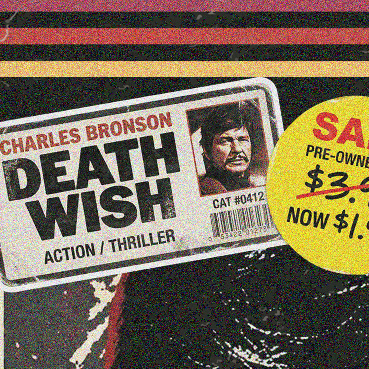 Death Wish (1974) - "One-Man War" VHS Tribute Art Print