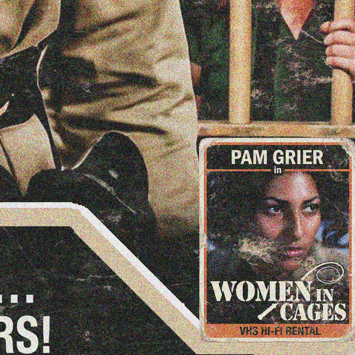 WOMEN IN CAGES (1971) - "PRISON FOR SOME... HELL FOR THE OTHERS" VHS TRIBUTE ART PRINT