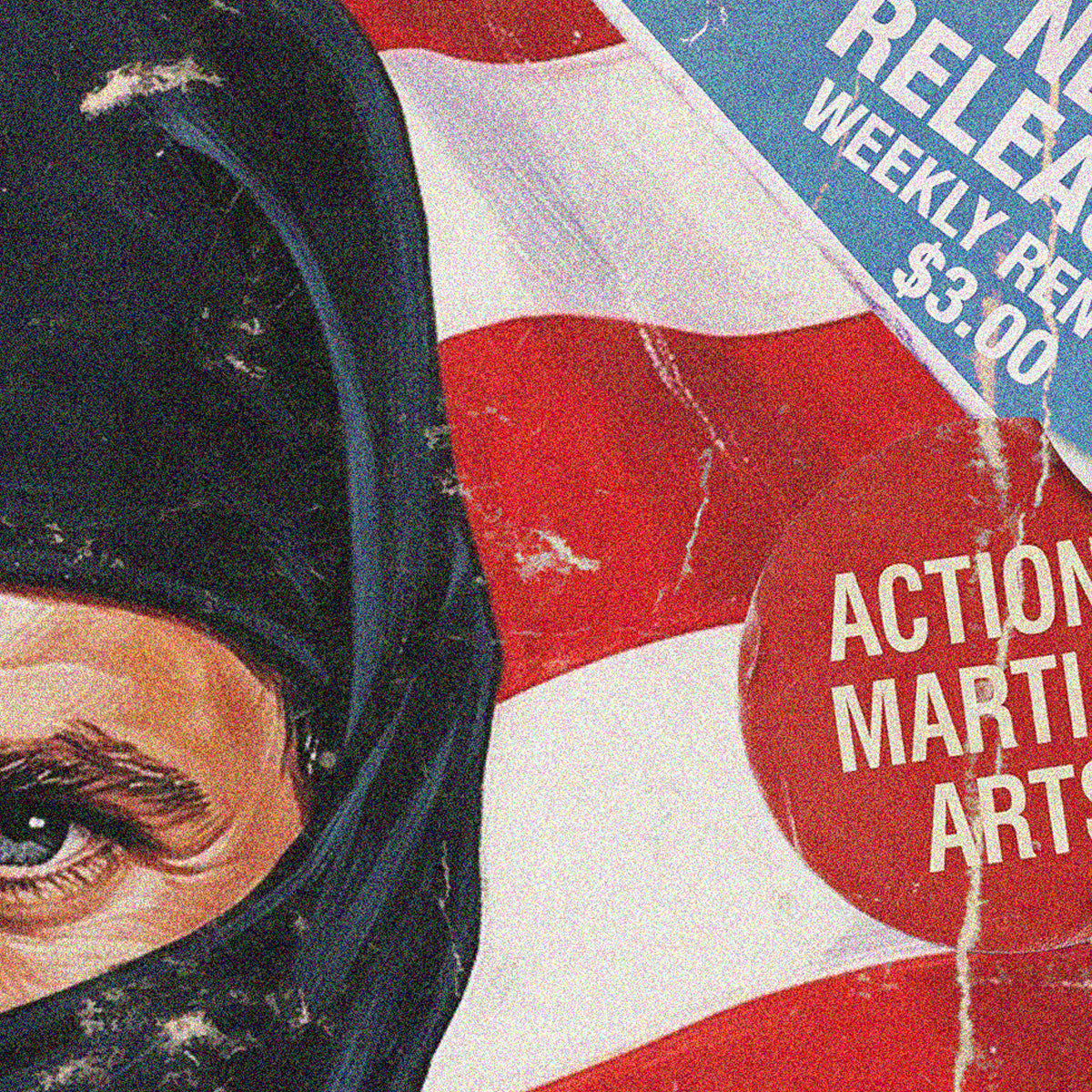 AMERICAN NINJA (1985) - "The deadliest art..." VHS Tribute Art Print - Retro 80s Action Movie Poster