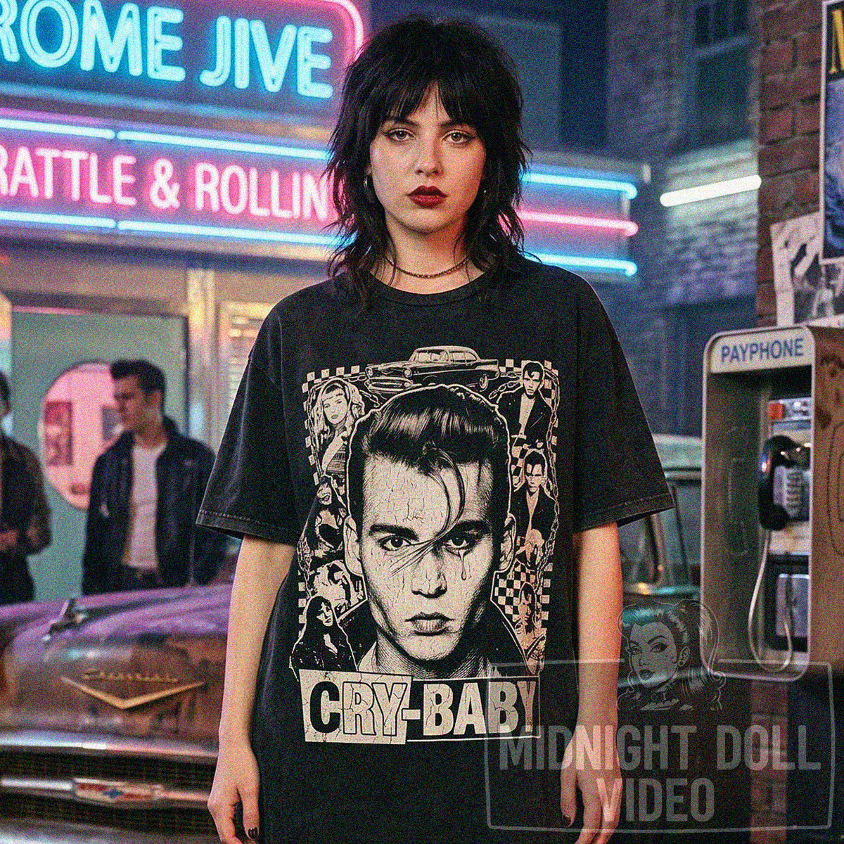 CRY-BABY (1990) "JOHNNY DEPP" VINTAGE T-SHIRT