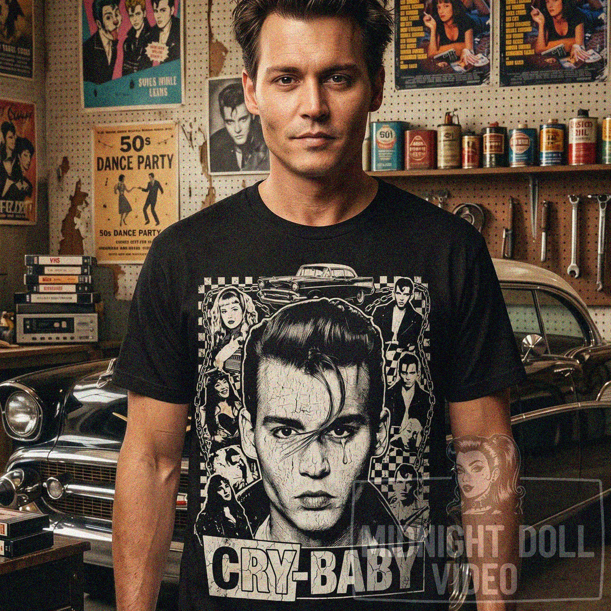 CRY-BABY (1990) "JOHNNY DEPP" VINTAGE T-SHIRT