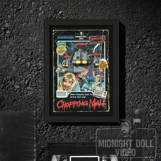 Chopping Mall (1986) - "Killbots" VHS Tribute Art Print