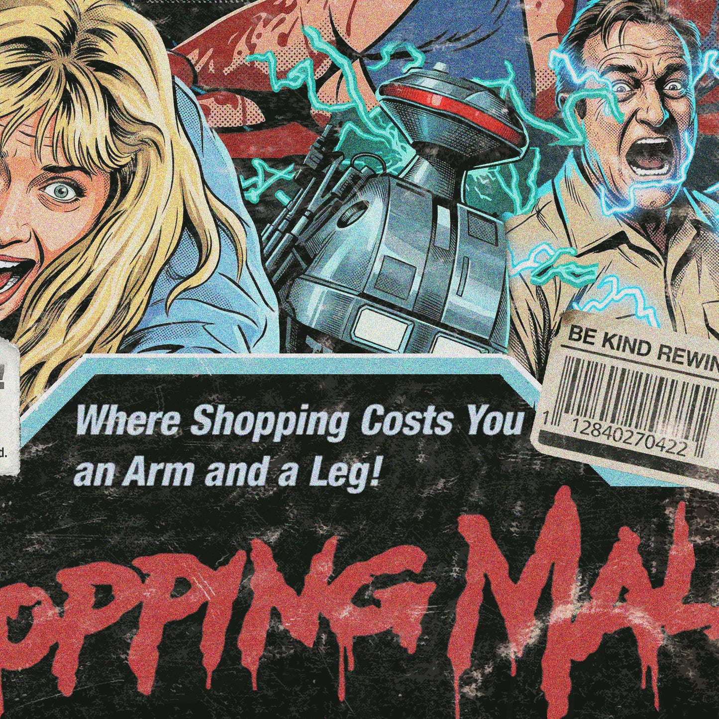 Chopping Mall (1986) - "Killbots" VHS Tribute Art Print