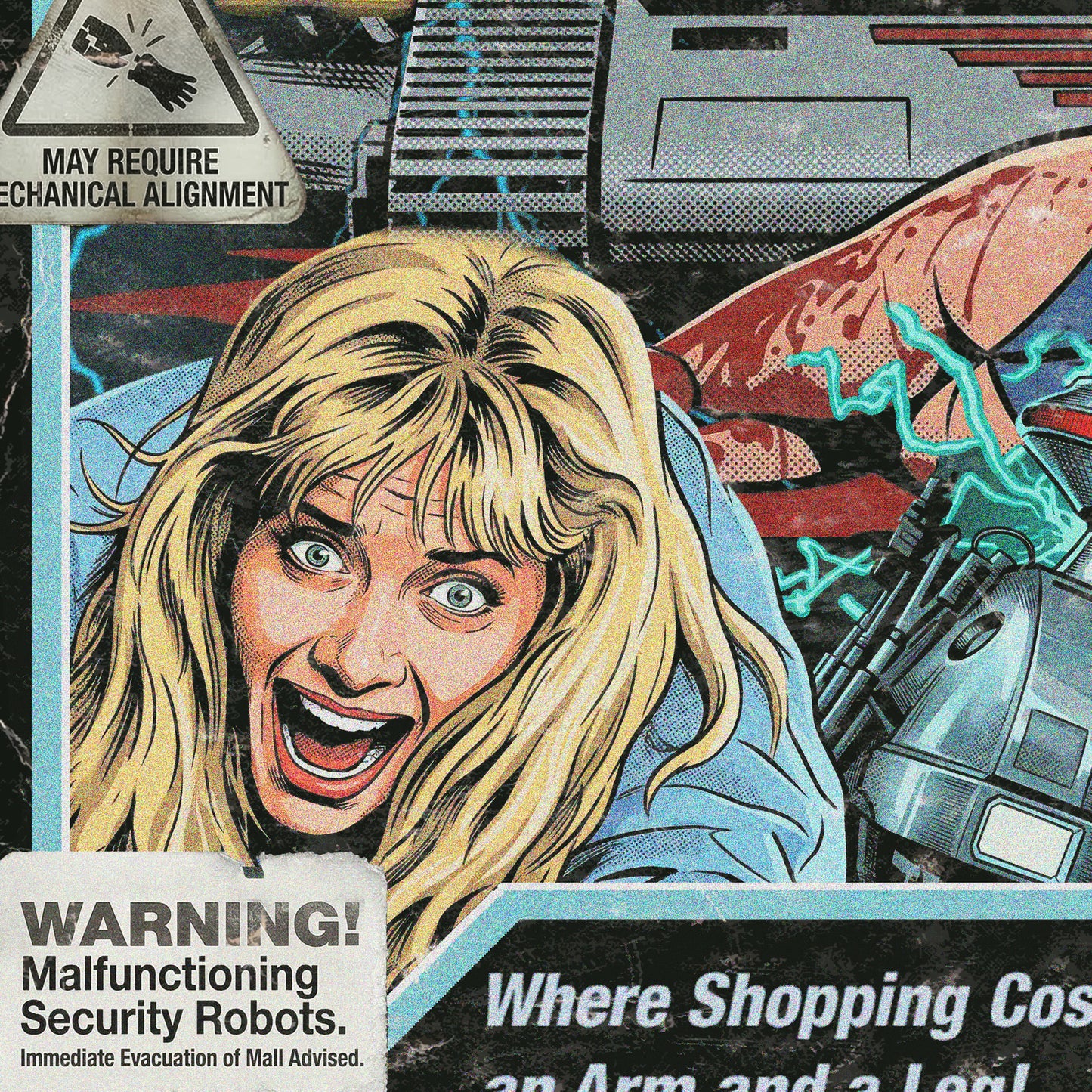 Chopping Mall (1986) - "Killbots" VHS Tribute Art Print