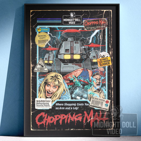 Chopping Mall (1986) - "Killbots" VHS Tribute Art Print