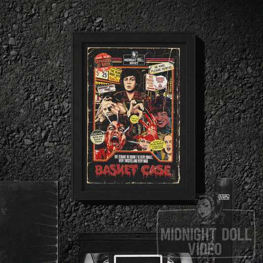 Basket Case (1982) - "Belial's Revenge" VHS Tribute Art Print