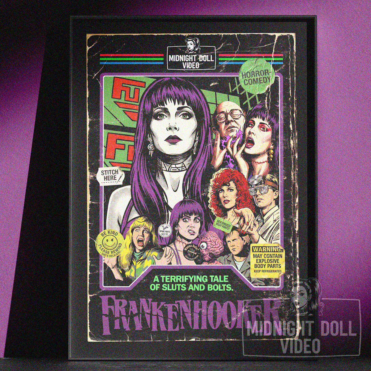 Frankenhooker (1990) - "Wanna Date?" VHS Tribute Art Print