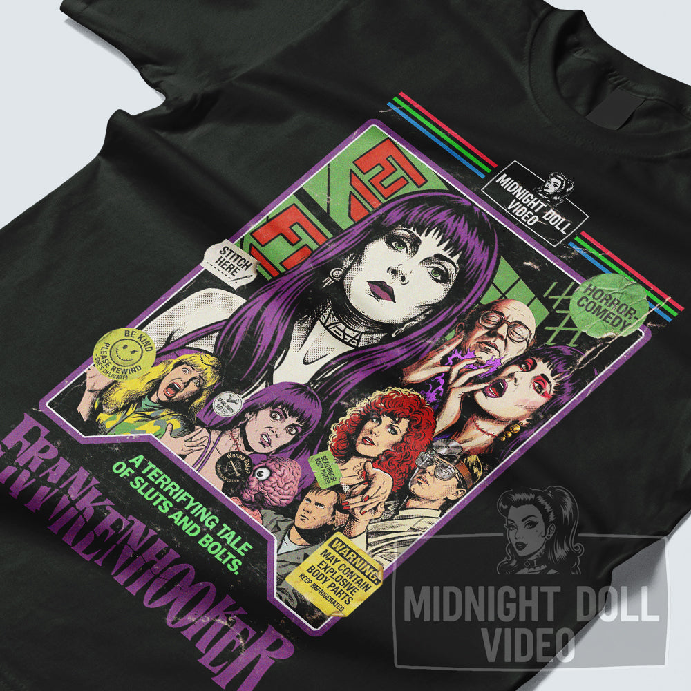 Frankenhooker (1990) - "Wanna Date?" VHS Tribute T-Shirt