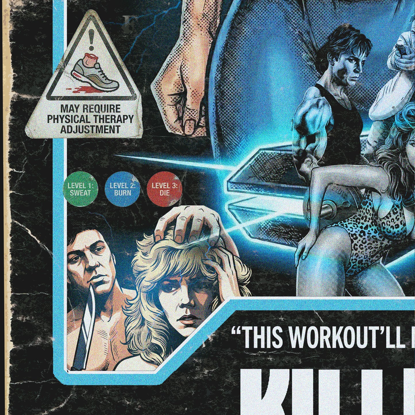 Killer Workout (1987) - "Aerobicide" VHS Tribute Art Print