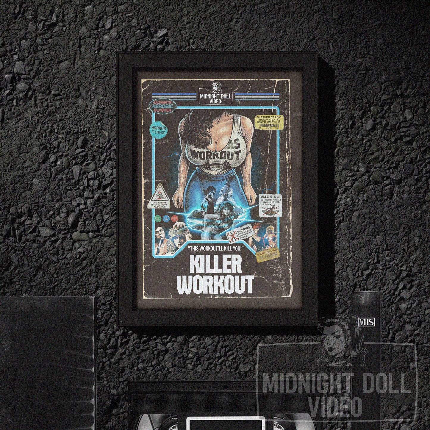 Killer Workout (1987) - "Aerobicide" VHS Tribute Art Print