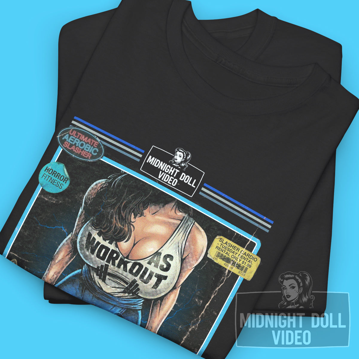 Killer Workout (1987) - "Aerobicide" VHS Tribute T-Shirt