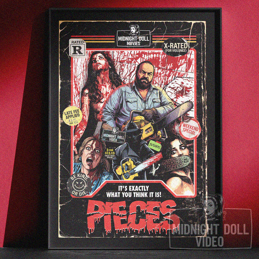 Pieces (1982) - "Mil Pedazos" VHS Tribute Art Print