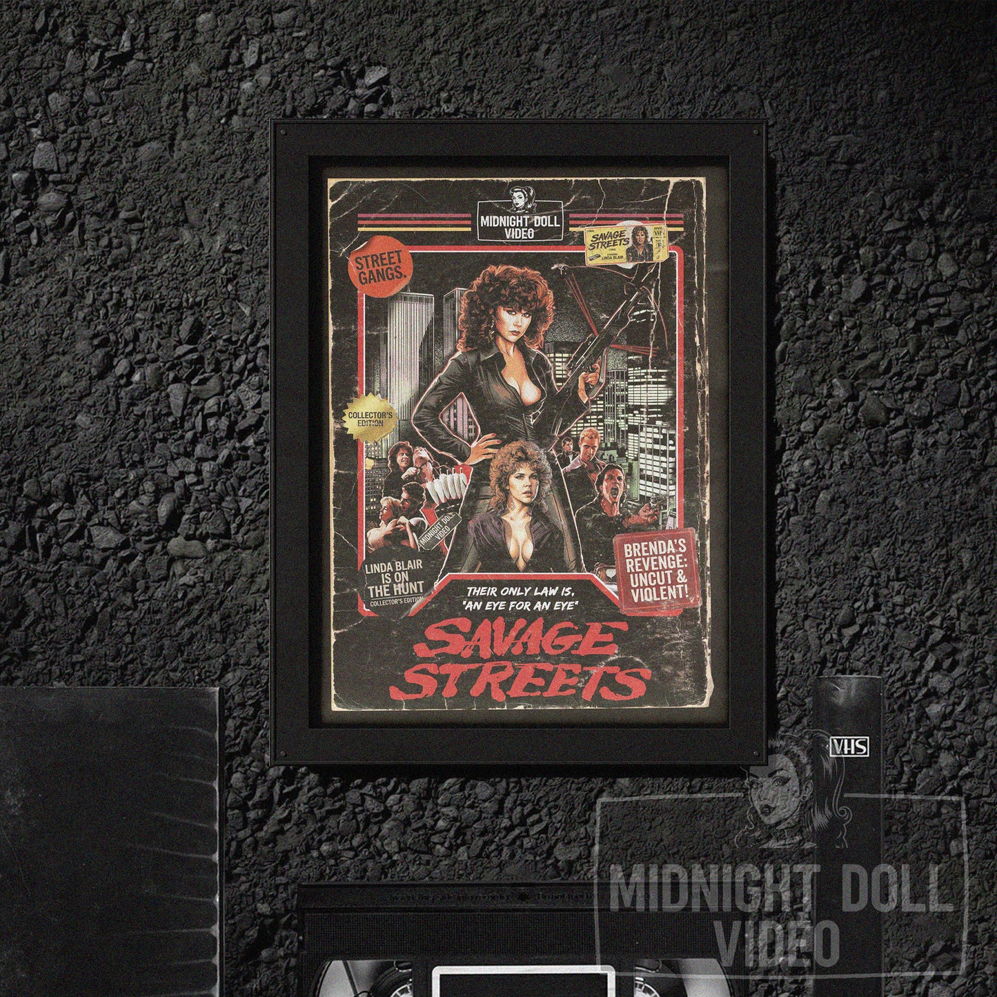 Savage Streets (1984) - "Brenda's Revenge" VHS Tribute Art Print