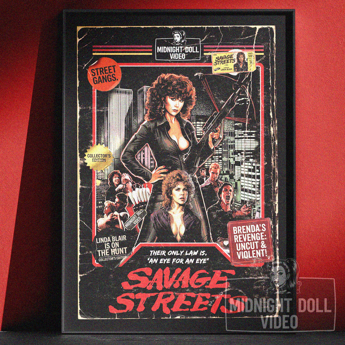 Savage Streets (1984) - "Brenda's Revenge" VHS Tribute Art Print