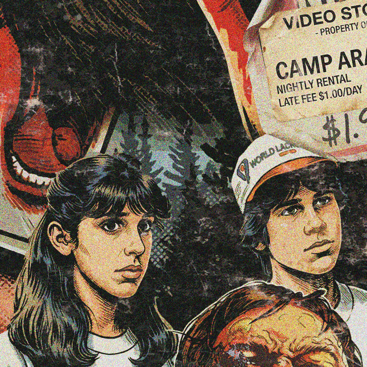 SLEEPAWAY CAMP (1983) - "CAMP ARAWAK" VHS TRIBUTE ART PRINT