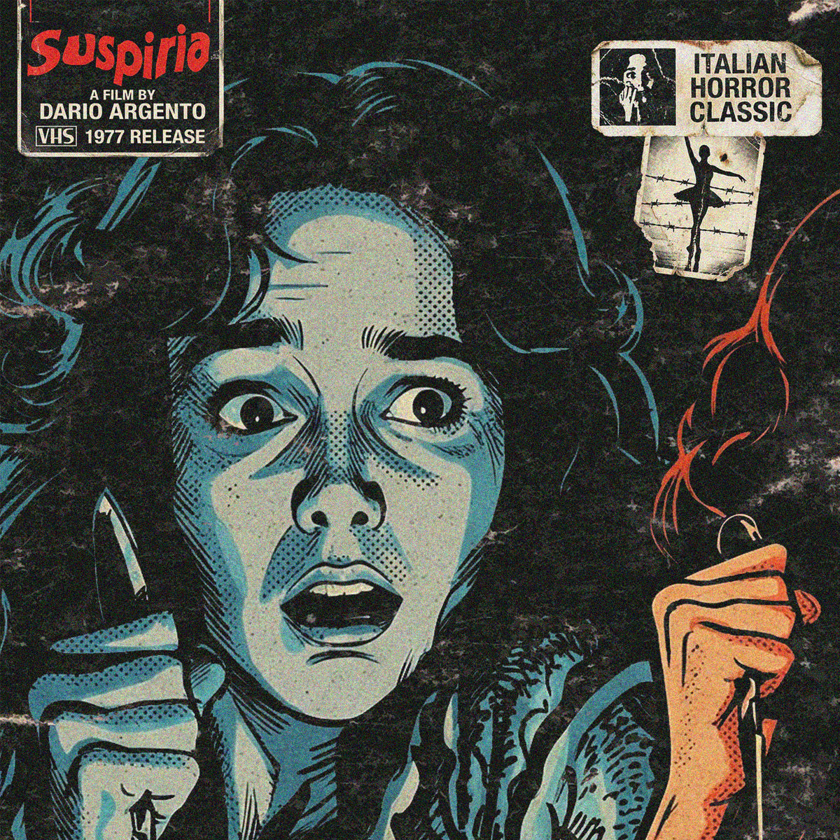 SUSPIRIA (1977) - "TANZ AKADEMIE" VHS TRIBUTE ART PRINT
