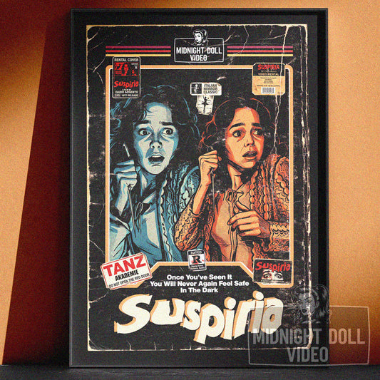 SUSPIRIA (1977) - "TANZ AKADEMIE" VHS TRIBUTE ART PRINT