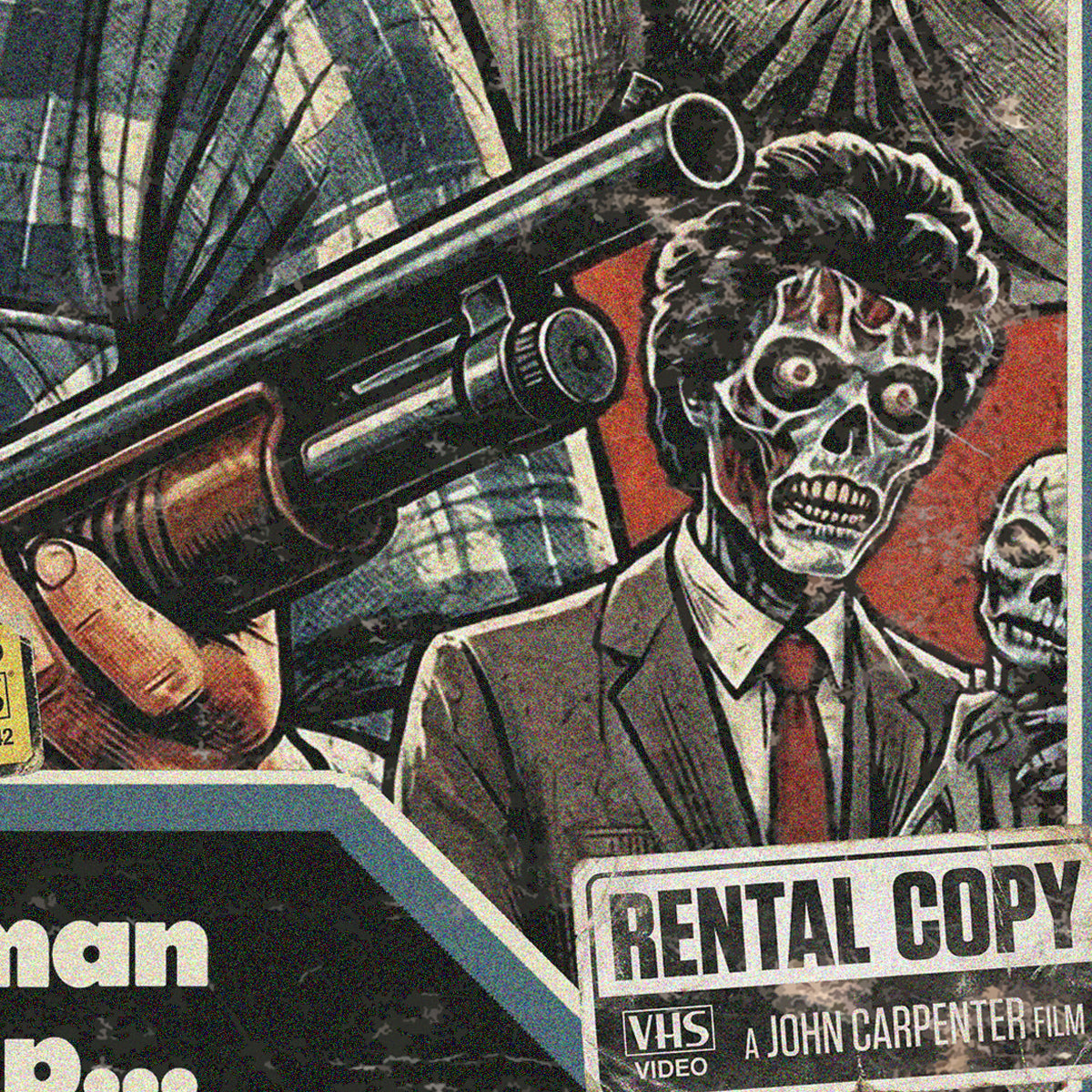 They Live (1988) - "Obey" VHS Tribute Art Print