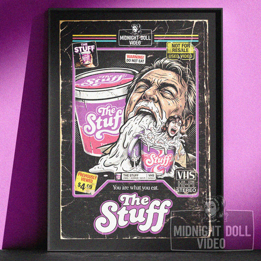 The Stuff (1985) "Eat It" - VHS Tribute Art Print