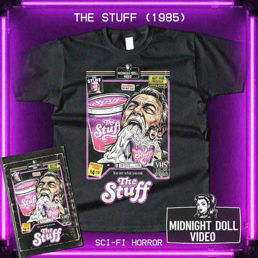 The Stuff (1985) "Eat It" - VHS Tribute T-Shirt