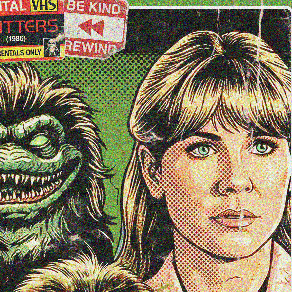 Critters (1986) - ''Crite Invasion'' VHS Tribute Art Print