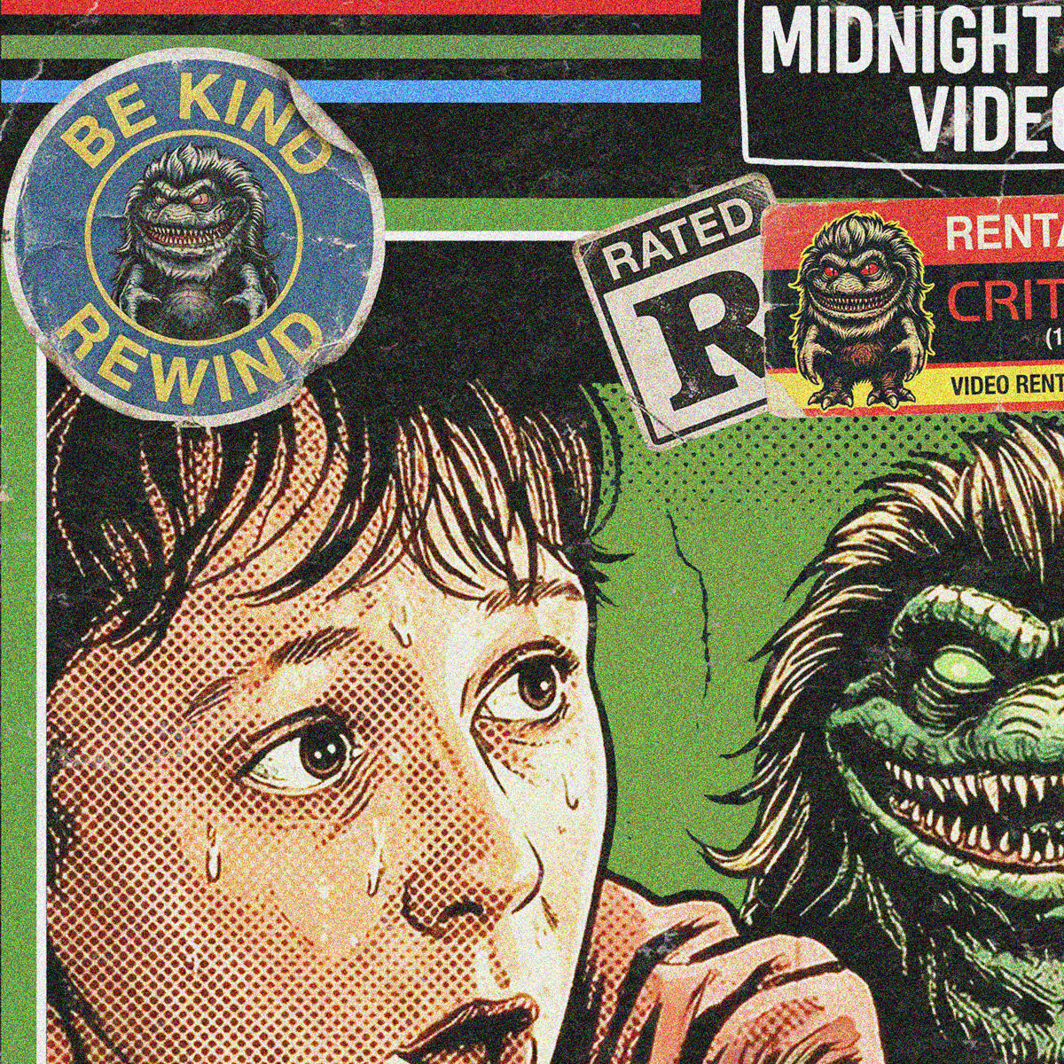 Critters (1986) - ''Crite Invasion'' VHS Tribute Art Print