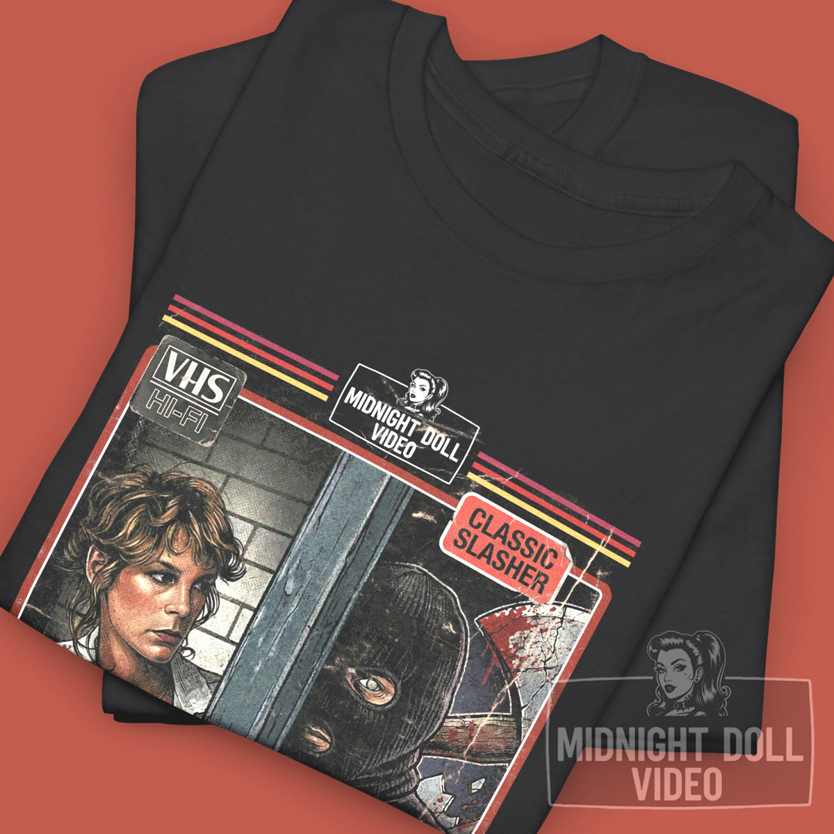 Prom Night (1980) - Jamie Lee Curtis VHS Tribute T-Shirt