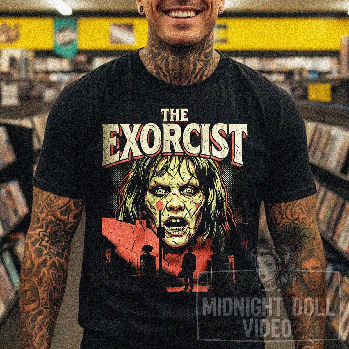 The Exorcist (1973) - "The Power of Christ Compels You" Vintage T-Shirt
