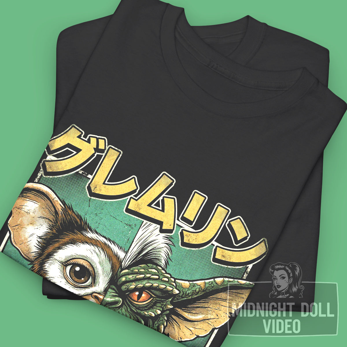 Gremlins (1984) - Gizmo vs Stripe Japanese Retro T-Shirt