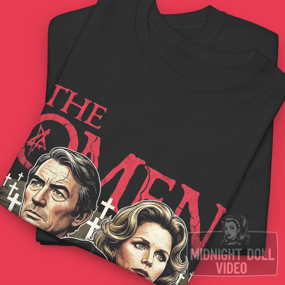 The Omen - Damien's Curse Vintage Graphic T-Shirt