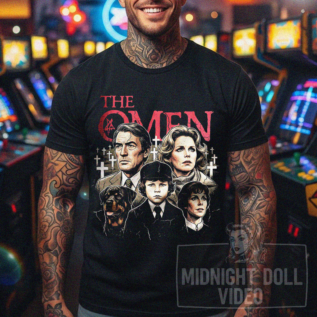 The Omen - Damien's Curse Vintage Graphic T-Shirt