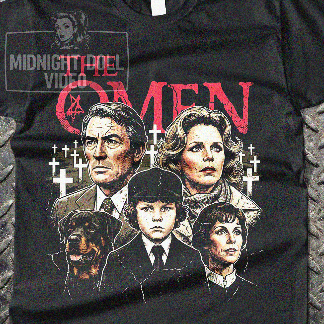 The Omen - Damien's Curse Vintage Graphic T-Shirt
