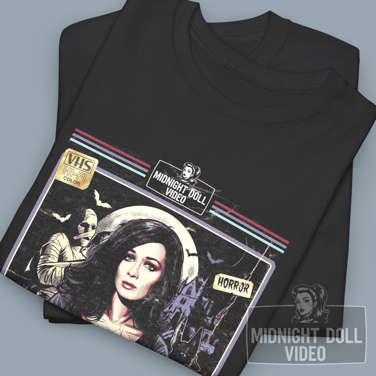 Blood From the Mummy's Tomb (1971) - "Valerie Leon" VHS Tribute T-Shirt