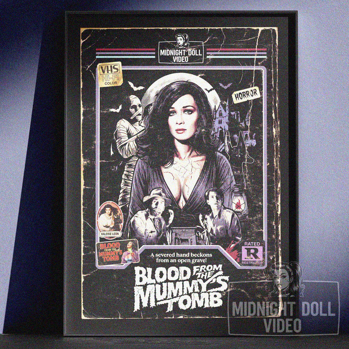 Blood From the Mummy's Tomb (1971) - "Valerie Leon" VHS Tribute Art Print