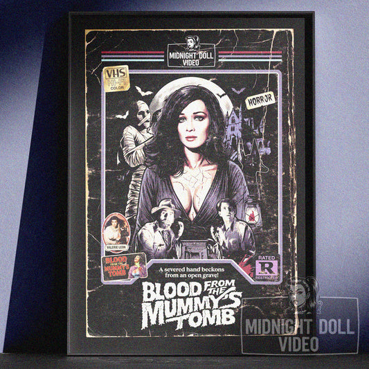 Blood From the Mummy's Tomb (1971) - "Valerie Leon" VHS Tribute Art Print