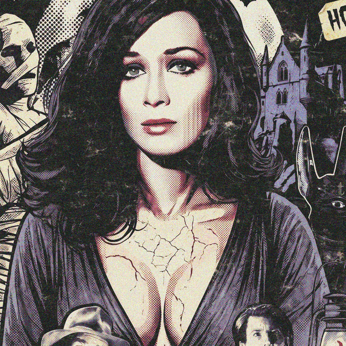Blood From the Mummy's Tomb (1971) - "Valerie Leon" VHS Tribute Art Print