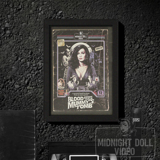 Blood From the Mummy's Tomb (1971) - "Valerie Leon" VHS Tribute Art Print