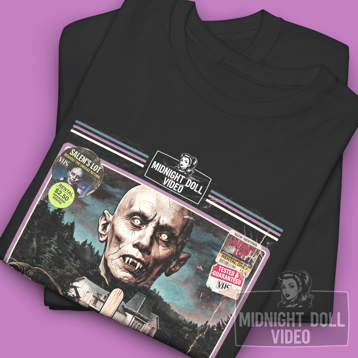 Salem's Lot (1979) - "The Ultimate in Terror" VHS Tribute T-Shirt