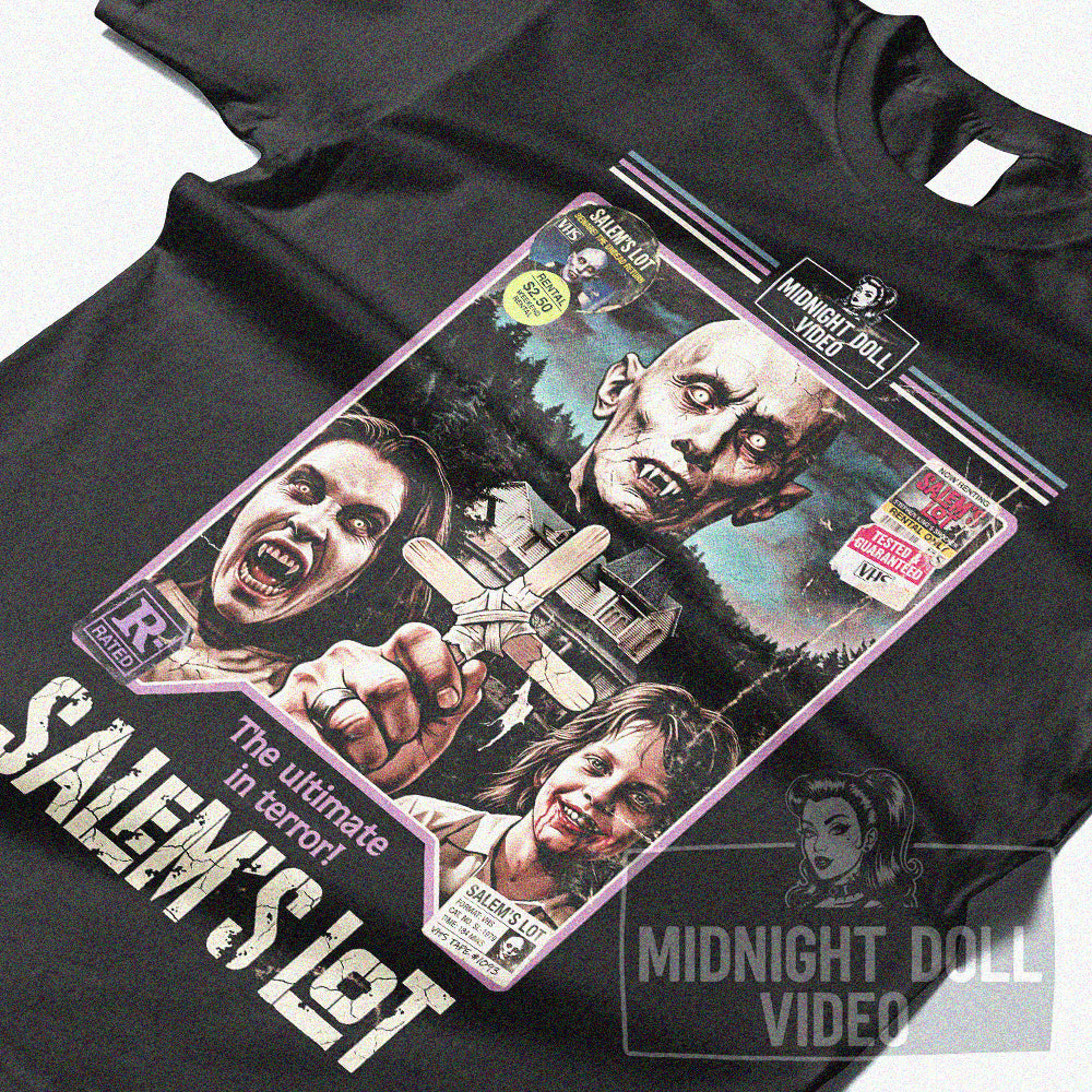 Salem's Lot (1979) - "The Ultimate in Terror" VHS Tribute T-Shirt