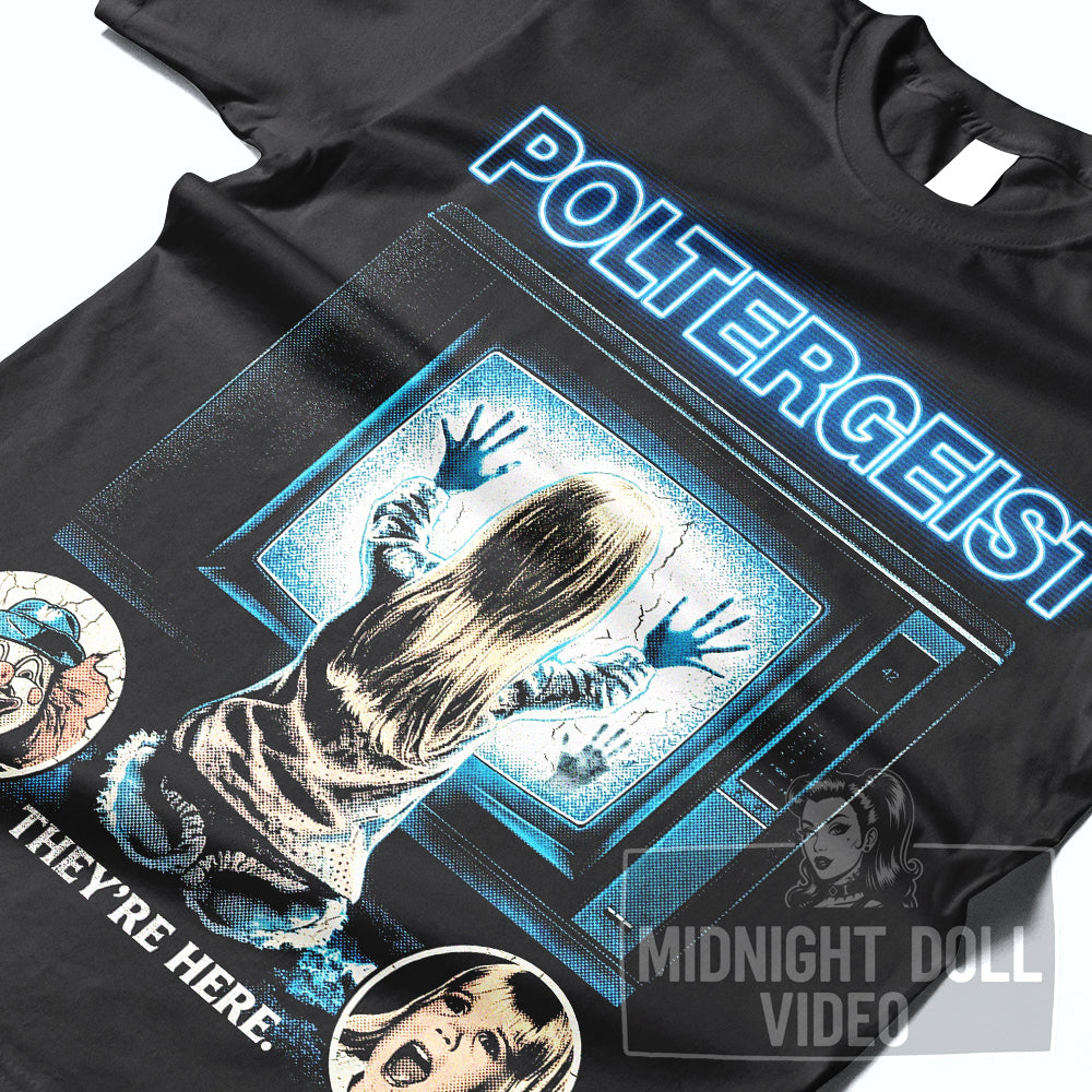 POLTERGEIST (1982) - "THEY'RE HERE" VINTAGE HORROR T-SHIRT