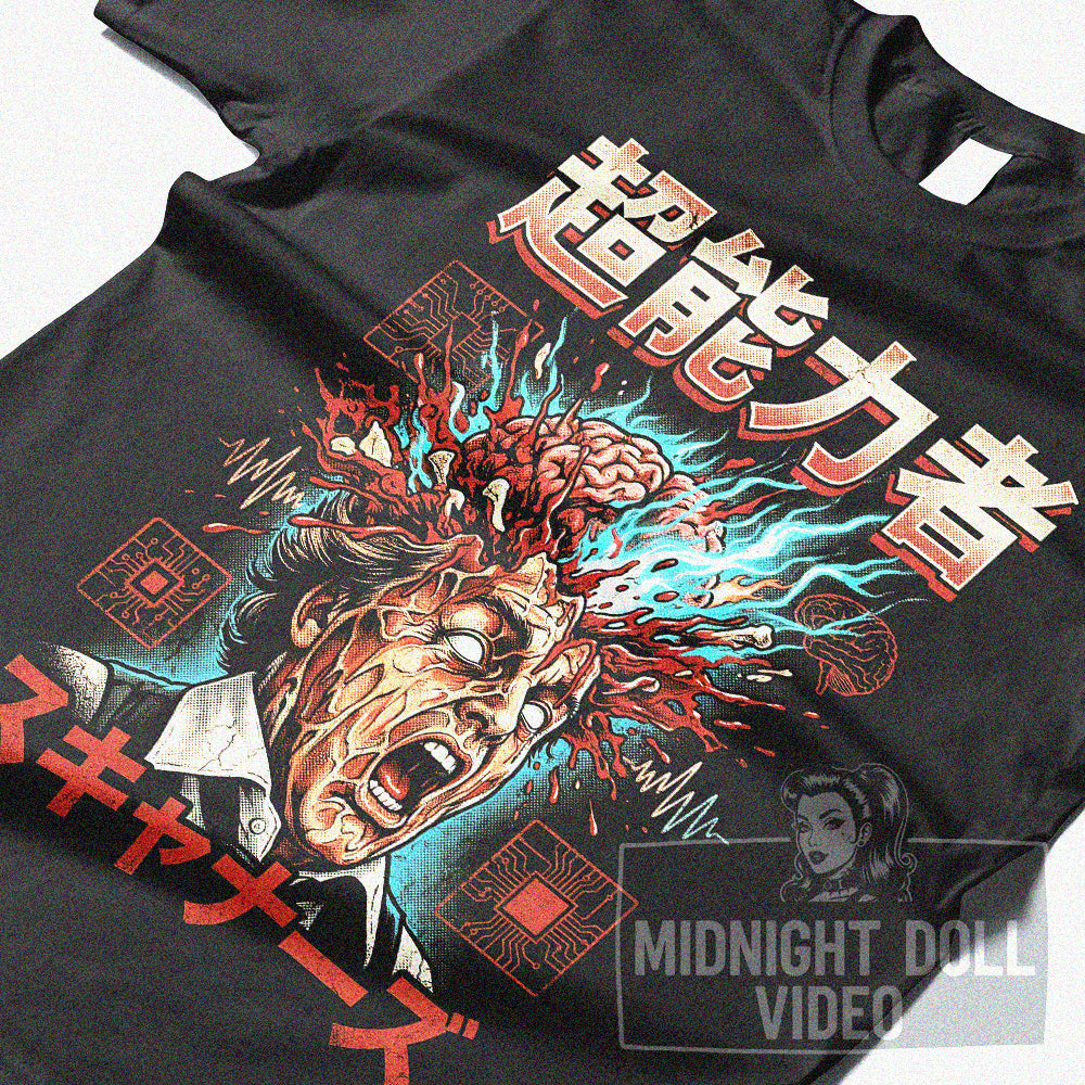 SCANNERS (1981) - "TELEPATHIC EXPLOSION" JAPANESE HORROR SHIRT