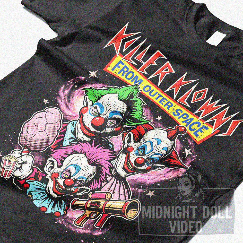 KILLER KLOWNS FROM OUTER SPACE (1988) - "GALACTIC COTTON CANDY" VINTAGE HORROR SHIRT