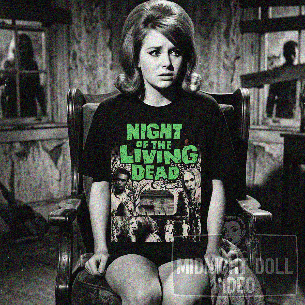 NIGHT OF THE LIVING DEAD (1968) - "THEY'RE COMING TO GET YOU" VINTAGE HORROR SHIRT