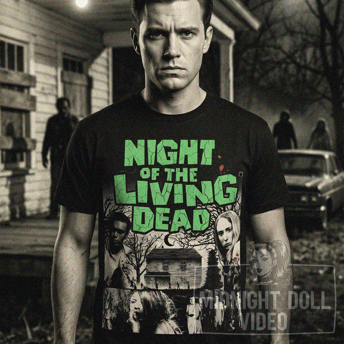 NIGHT OF THE LIVING DEAD (1968) - "THEY'RE COMING TO GET YOU" VINTAGE HORROR SHIRT