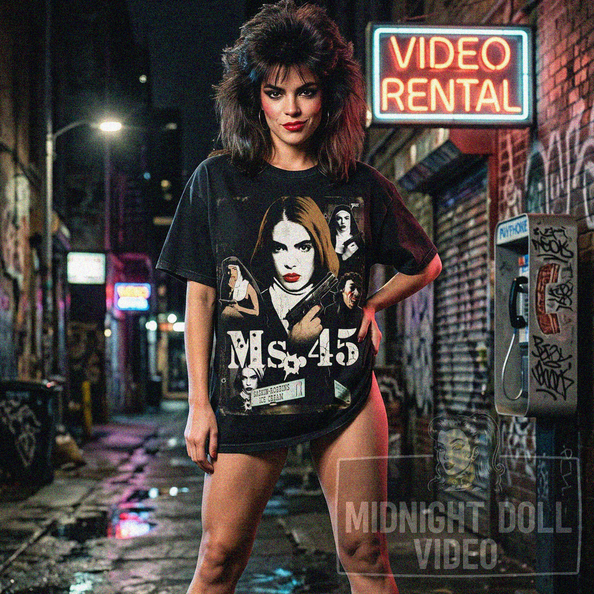 MS .45 (1981) - "ANGEL OF VENGEANCE" VINTAGE T-SHIRT