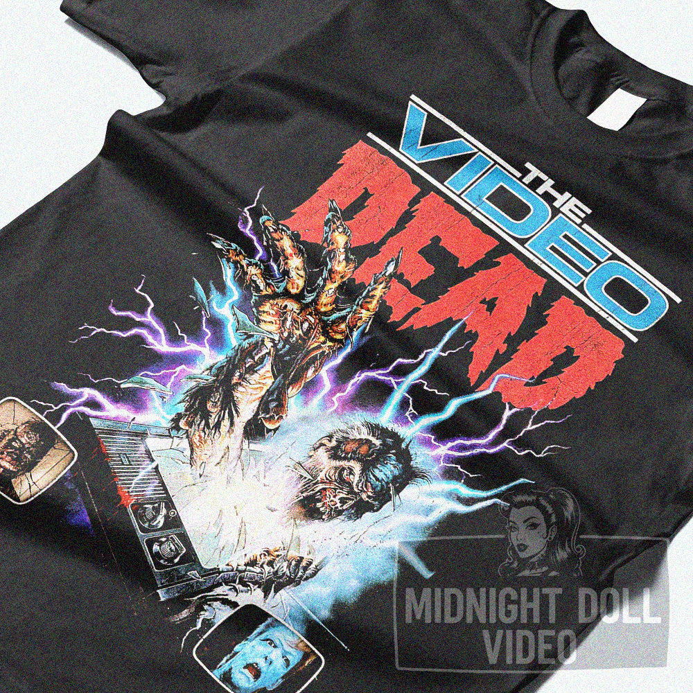 THE VIDEO DEAD (1987) - "BEYOND THE SCREEN" VINTAGE HORROR SHIRT