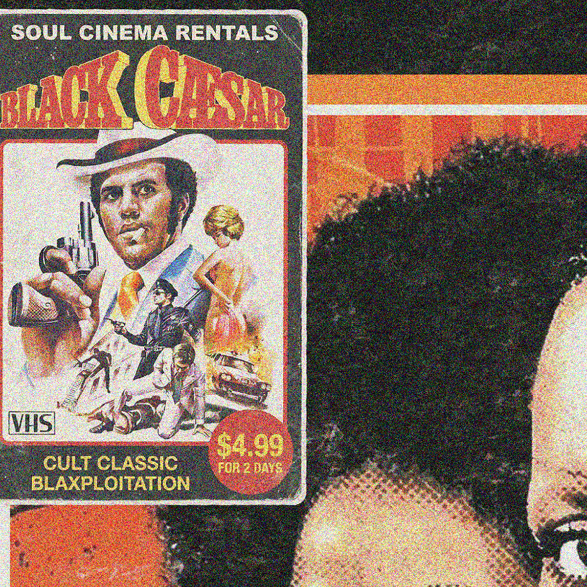 BLACK CAESAR (1973) - "THE GODFATHER OF HARLEM" VHS TRIBUTE ART PRINT
