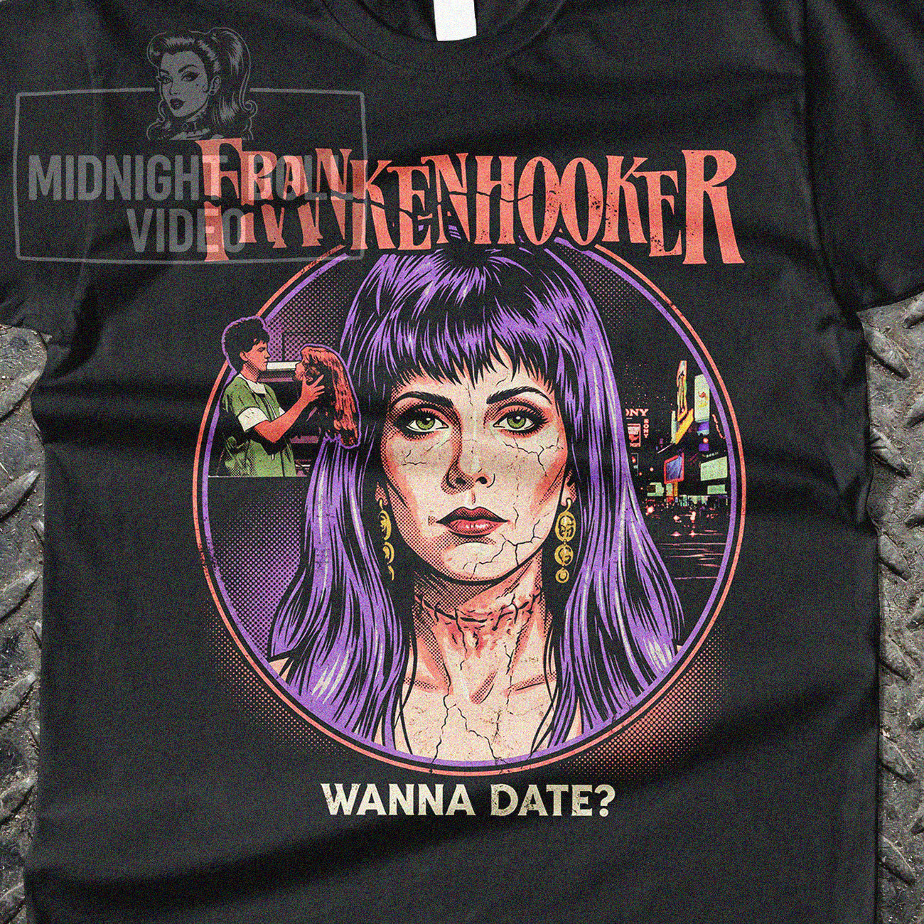Frankenhooker (1990) - "Wanna Date?" Cult Horror T-Shirt