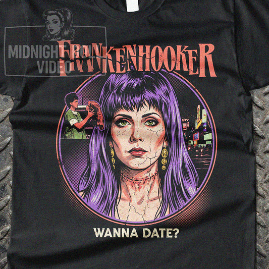 Frankenhooker (1990) - "Wanna Date?" Cult Horror T-Shirt